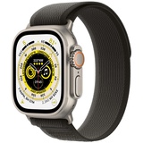 Apple Watch Ultra GPS+Cellular 49 mm Titaniumgehäuse, Trail Loop schwarz/grau S/M