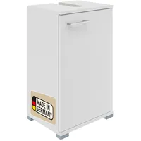 Probus Basic Badunterschrank 40 cm – Moderner Waschbeckenunterschrank in weißem Design mit viel Stauraum – Made in Germany, Weiß