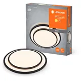 LEDVANCE Orbis Berlin Led-deckenleuchte 300mm, schwarz, 16w, 2000lm, warmweiße Lichtfarbe, sehr homogene Lichtverteilung, lange Lebensdauer, fest verbautes Led-modul, rund, Ip20 Schutzklasse, 3000k