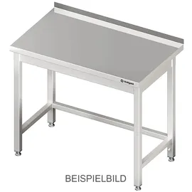 Stalgast Arbeitstisch ohne Grundboden, 400x700x850 mm, mit Verstrebung, ohne Aufkantung, verschweißt