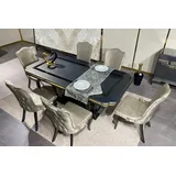 aea Esszimmer Set Ess Gruppe Tisch 7tlg Komplett Set Esstisch 6 Stühle Garnitur