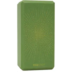 Yogablock Basic Art Sparkling Sunray Yoga Kiwi Grün Stabil YOGISTAR grün No Size