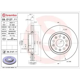 Brembo Bremsscheibe 09.E127.11
