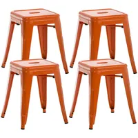 CLP 4er Set Hocker Armin orange