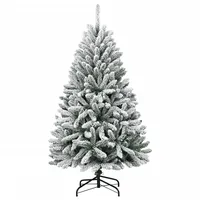 vidaXL Künstlicher Weihnachtsbaum Klappbar Beschneit Grün 120 cm
