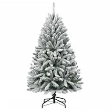 vidaXL Künstlicher Weihnachtsbaum Klappbar Beschneit Grün 120 cm