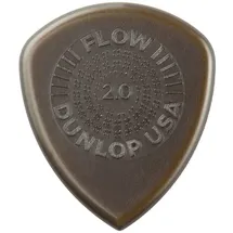 Jim Dunlop Plektrum Picks Flow Standard Grip 2,00mm, für Gitarre, 6er Packung (549P200)