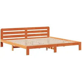 vidaXL Massivholzbett 180 x 200 cm Braun