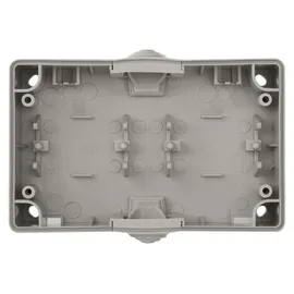 EMOS Schuko-Steckdose 2-fach Grau/Schwarz