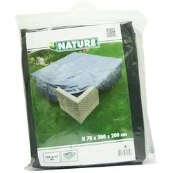 Nature Gartenmöbelabdeckung für niedrigen Tisch Stühle 200x200x70 cm