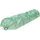 ECD Germany 1x Folientunnel Pflanztunnel 300x55x35 cm 3m Transparent/Grün 135 g/m2 mit 6 Gewölbter Stahldraht Ø 2mm, Foliengewächshaus