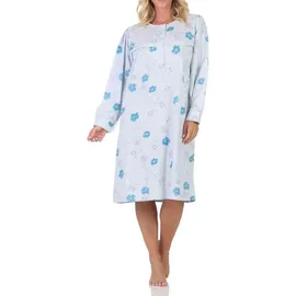 normann Nachthemd Floral Blau 48-50
