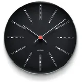 Arne Jacobsen Clocks Bankers Wanduhr 21,00 cm Ø21 cm schwarz