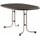 Sieger Boulevard-Klapptisch mit mecalit-Pro-Platte 140 x 90 x 72 cm graphit/schieferdekor anthrazit oval