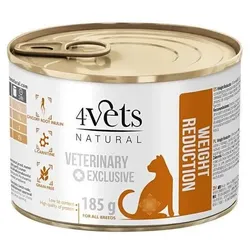 4 Vets Katze Gewichtsreduzierung 6x185g