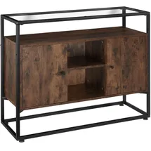 Tectake Sideboard Oldham 100 x 38 x 80,5 cm Braun