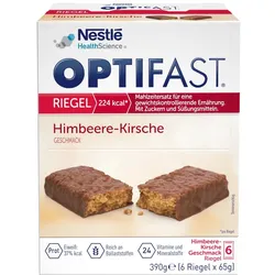 Optifast Riegel Himbeere-Kirsche 6X65 g