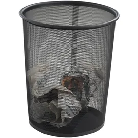 Home4You Papierkorb 20 l Schwarz