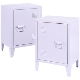 [en.casa] Nachtschrank Inari 57 x 40 x 30 cm Lila