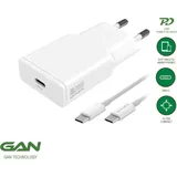 4smarts Ladegerät PDPlug Slim 20W GaN 1C + USB-C Kabel 1,5 m
