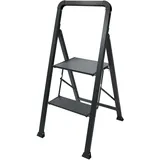 Steinbach, Leiter + Gerüst, Trittleiter 2 Stufen schwarz (Stehleiter, Trittleiter, 47.50 cm)