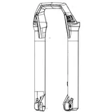 RockShox 27 ́ ́ 15x110 Mm BoostTM 38 Mm Zeb Ultimate A1+ 2023+ Gabel Senkt Sich - Grey - One Size