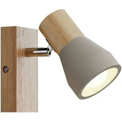 Lindby - Filiz Wandleuchte Wood/Concrete