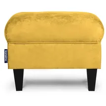 Konsimo Sitzhocker MILES Stoff 55 x 42 x 40 cm Gelb