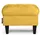 Konsimo Sitzhocker MILES Stoff 55 x 42 x 40 cm Gelb