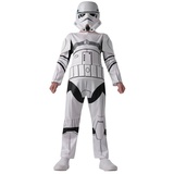 Rubie ́s Kostüm Star Wars Stormtrooper Basic Kostüm für Kinder, Leichter Overall und Maske der ikonischen Star Wars Truppen weiß 128