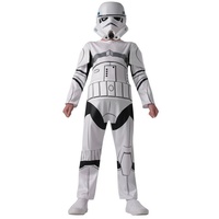 Rubie ́s Kostüm Star Wars Stormtrooper Basic Kostüm für Kinder, Leichter Overall und Maske der ikonischen Star Wars Truppen weiß 128METAMORPH