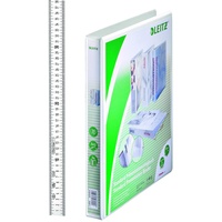 Leitz 6 LEITZ Präsentationsringbücher 2-Ringe weiß 3,7 cm DIN A4