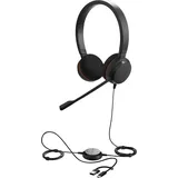 JABRA Evolve 20 SE Stereo Headset Schwarz - USB-C/A, UC-Version, Mikrofon mit Geräuschunterdrückung