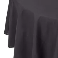 Homescapes Tischdecke aus 100% Baumwolle 180 cm, rund, schwarz