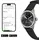 Withings ScanWatch 2 42 mm schwarz/silber, Lederarmband schwarz/silber