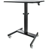 Startech StarTech.com Höhenverstellbarer Schreibtisch - Sit Stand Workstation - Ergonomischer Stehpult mit Rollen - One-Touch-Lift für Lehrer/Schüler (STSCART2)