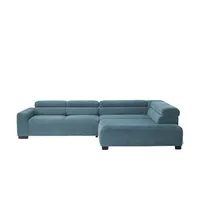 Jette Home Ecksofa aus Cord Jette Flirt ¦ türkis/petrol ¦ Maße (cm): B: 311 H: 84 T: 219