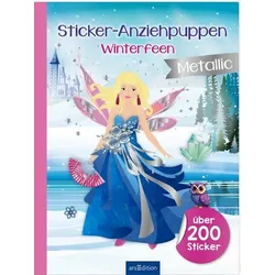 Sticker-Anziehpuppen Metallic – Winterfeen