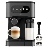 Cecotec Power Espresso 20 ColdBrew Latte schwarz + 500 ml Milch + Warmhaltebecher