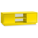 Aileenstore TV-Lowboard Fernsehertisch HiFi Kommode Sideboard Blickfangmöbel Gelb