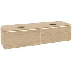Villeroy & Boch Legato Waschtischunterschrank B599L0VJ 160x38x50cm, LED-Beleuchtung, Nordic Oak