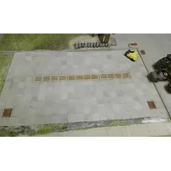 Gehwegplatten hellgrau 270 Stck. Modell von Juweela 1:32
