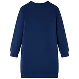 vidaXL Kinder-Pulloverkleid mit Streifen aus Pailletten Sweatshirt Kleid Marineblau 116 - 116
