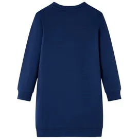 vidaXL Kinder-Pulloverkleid mit Streifen aus Pailletten Sweatshirt Kleid Marineblau 116 - 116