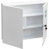 Euroshowers GmbH Medizinschrank Weiß groß mit Innenfach weiß