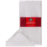 Westward Ho! Herren-Taschentücher, gesäumt, genäht, Baumwolle, Weiß, 12 Stück