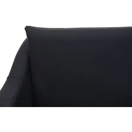 Mendler Lounge-Sessel HWC-H93b Kunstleder 72 x 80 x 72 cm Schwarz drehbar mit Kissen