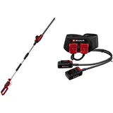 Einhell Teleskop-Heckenschere GC-HH 18/45 Li T-Solo Power X-Change (18 V, 41 cm Schnittlänge, Drehbarer Hauptgriff, Metallgetriebe, 7-Fach Neigbarer Motorkopf, Inkl. Akku-Gürtel, Ohne Akku)