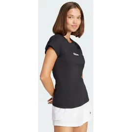 adidas Essentials Linear Cotton T-Shirt Black / White L