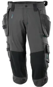 Mascot Dreiviertel-Hose, Hängetaschen, Stretchs Dreiviertel-Hose Größe C58, dunkelanthrazit